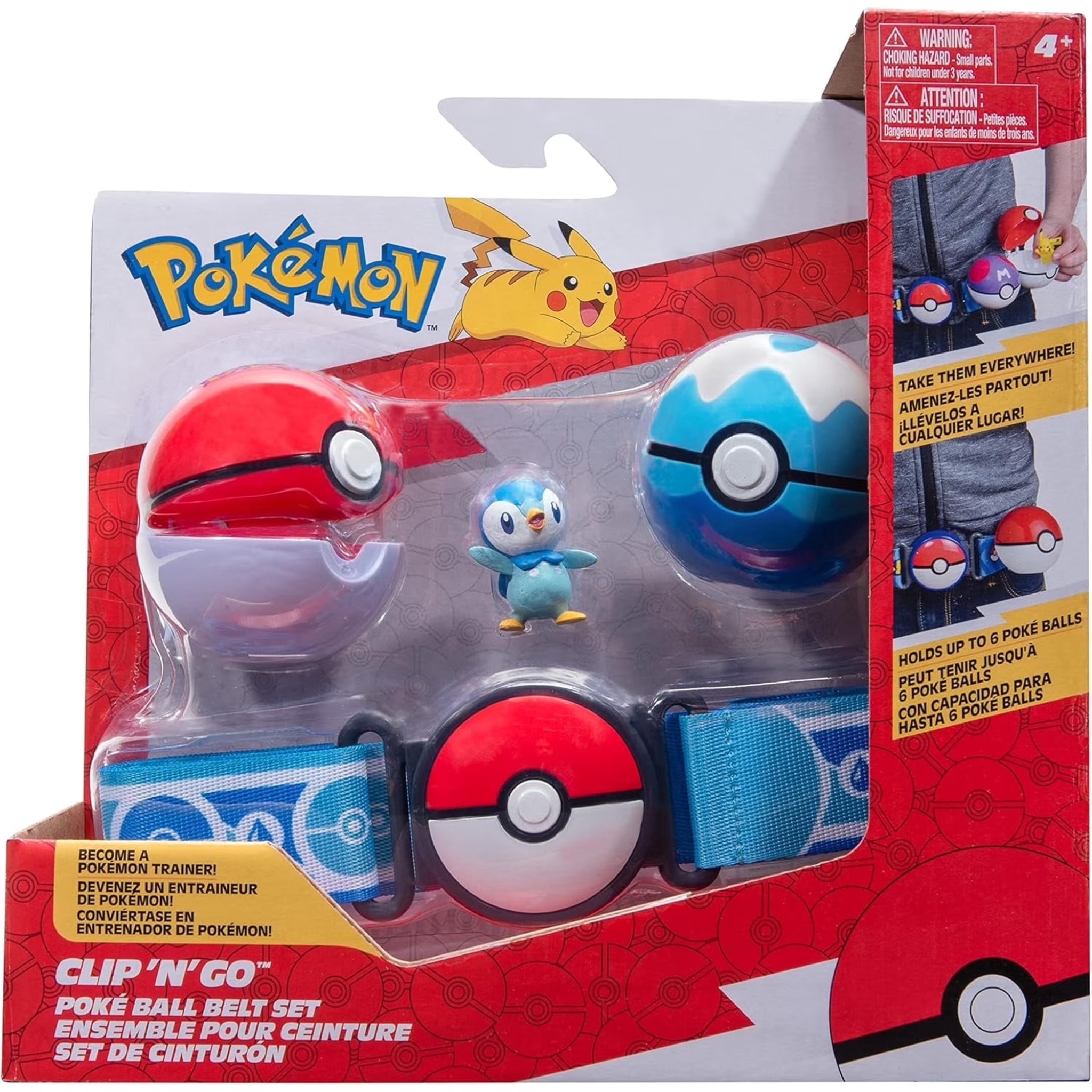 Pokémon Clip N Go Poké Ball Belt Set – Piplup